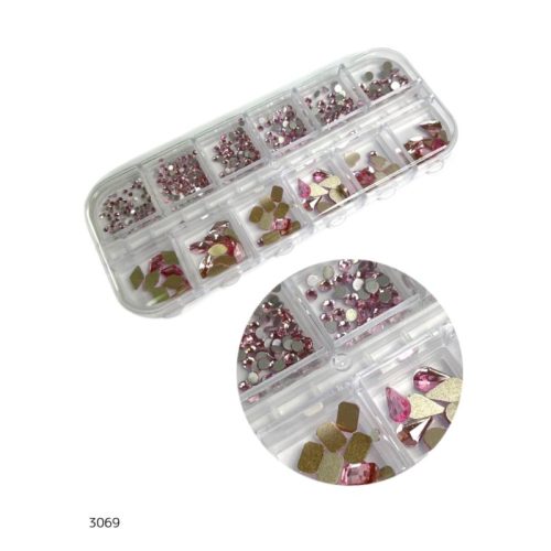 מארז קישוטים 12 יח' - אבנים | ורוד בייבי #10