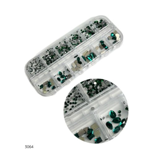 מארז קישוטים 12 יח' - אבנים | ירוק #3