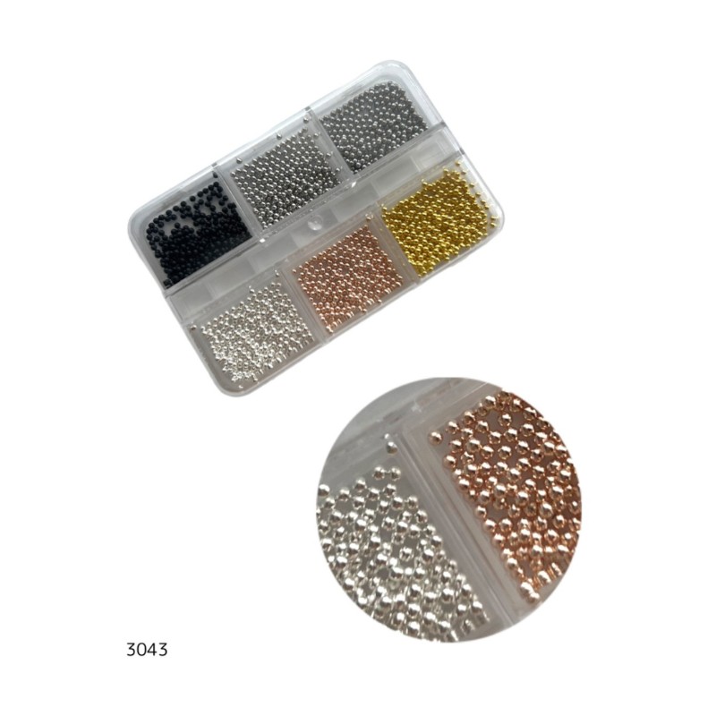 מארז קישוטים 6 יח' - כדורים קטנים