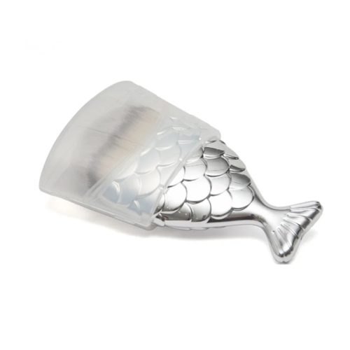 מברשת פונפון דג לניקוי אבק | כסוף מברשת פונפון דג לניקוי אבק | כסוף