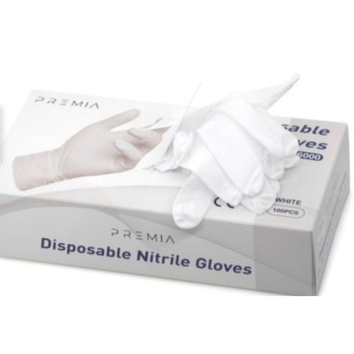 כפפות ניטריל לבנות עבות וחזקות 6 גרם | מידה M כפפות ניטריל לבנות עבות וחזקות 6 גרם | מידה M