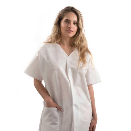 חולצת אלבד חד פעמי  - מארז 10 יח' | לבן מידה M חולצת אלבד חד פעמי  - מארז 10 יח' | לבן מידה M